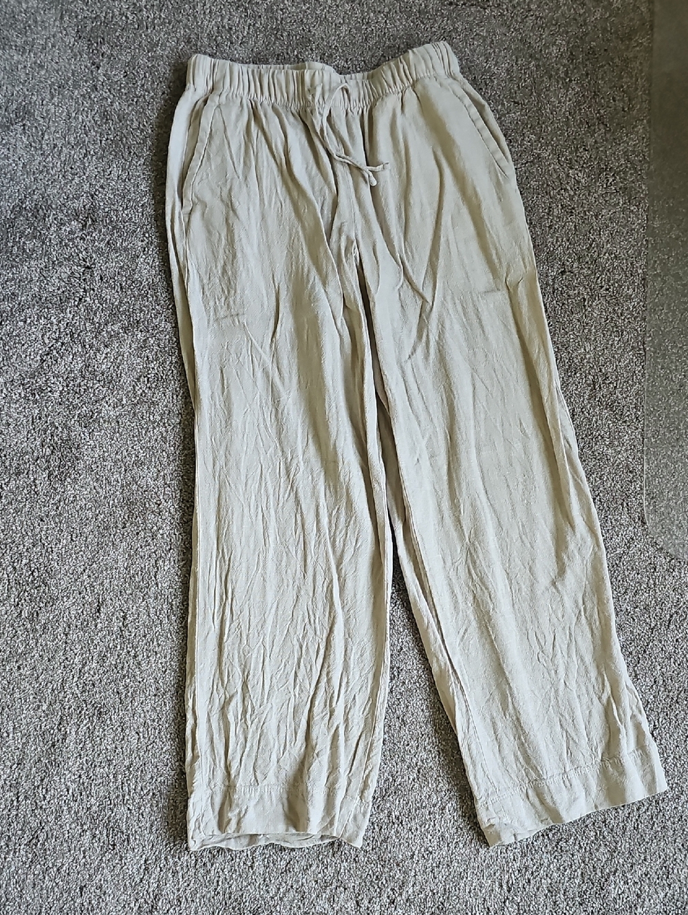 Old Navy Light Beige Drawstring Pants